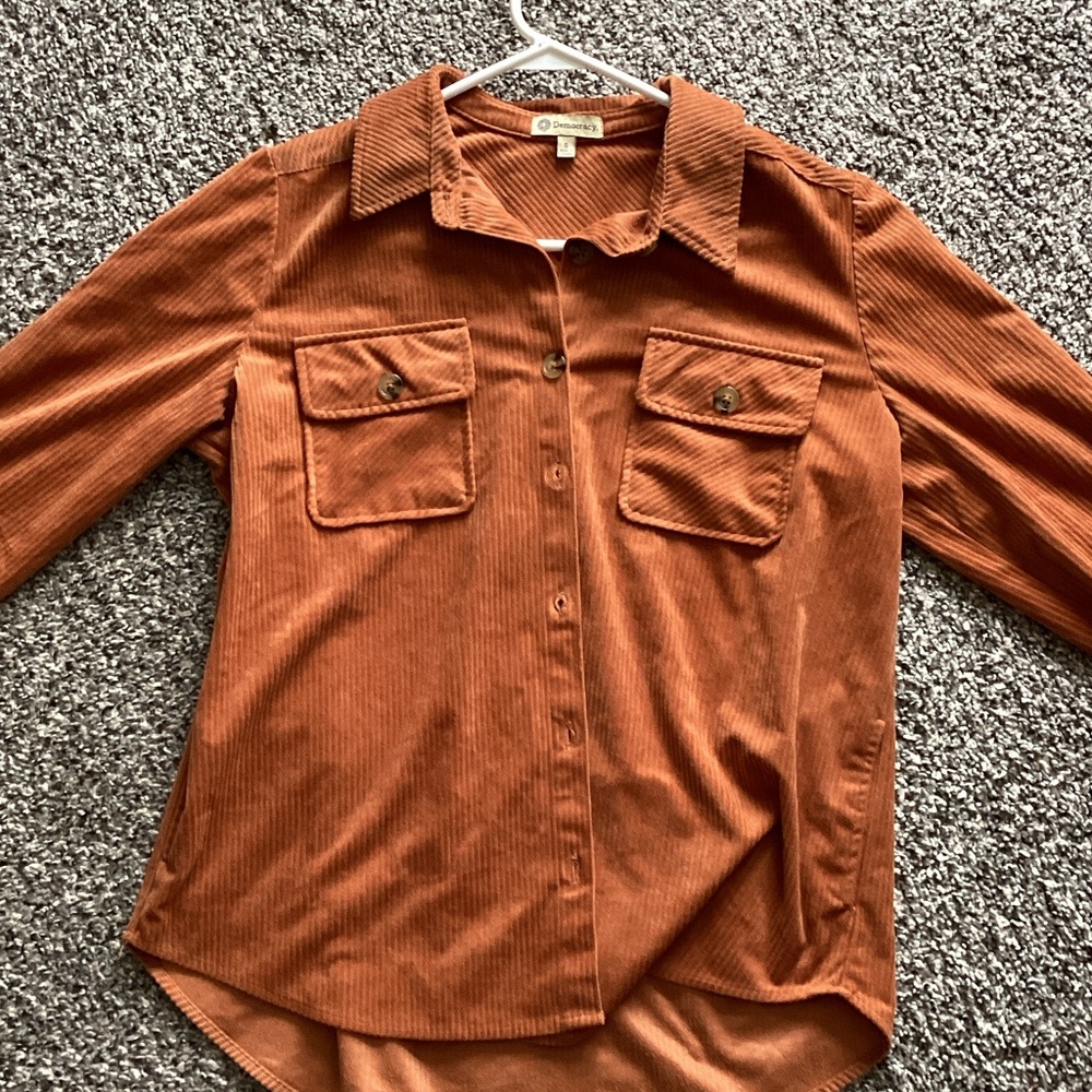 Rust Corduroy Jacket / Shirt